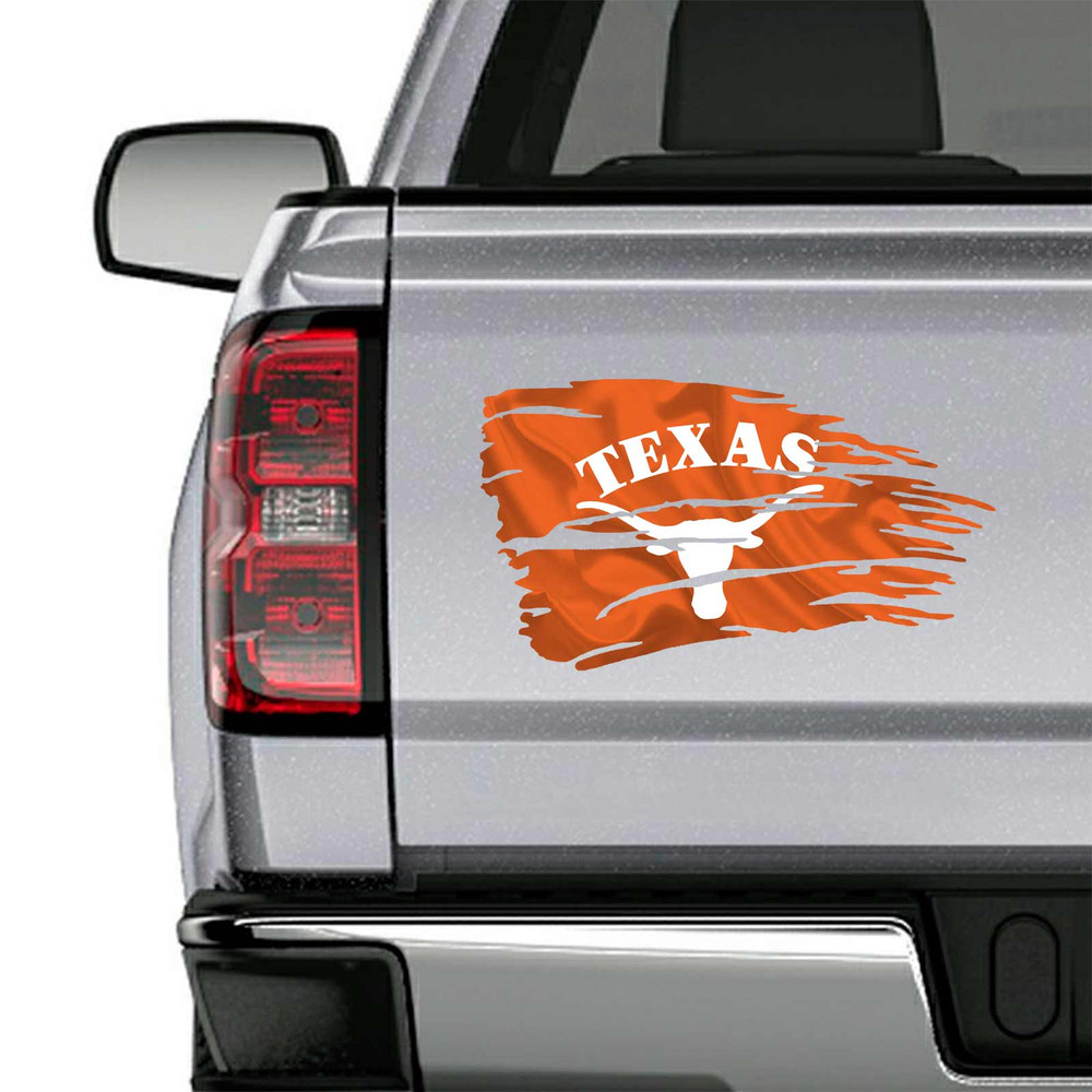 Texas Longhorns Distressed Flag Decal Set