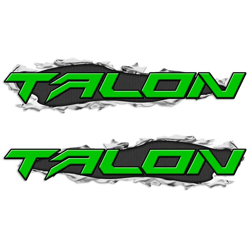 Honda Talon Ripped Metal Off Road Decal Set