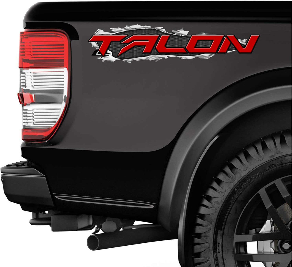 Honda Talon Ripped Metal Off Road Decal Set