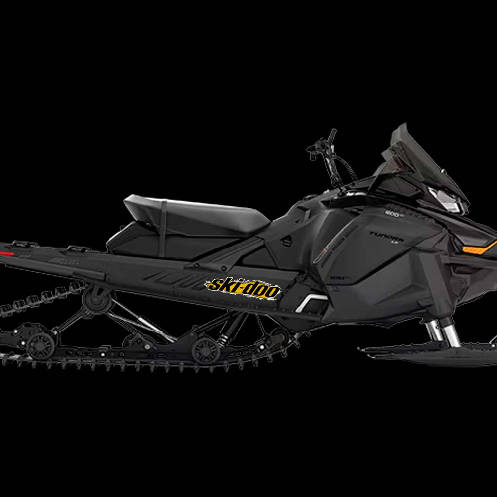 Ski-Doo Ripped Metal Snowmobile Decal Set