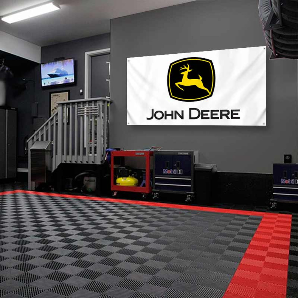 John Deere Garage Shop Barn Banner