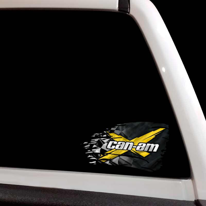 Can-Am Racing Checkered Flag Decal Set