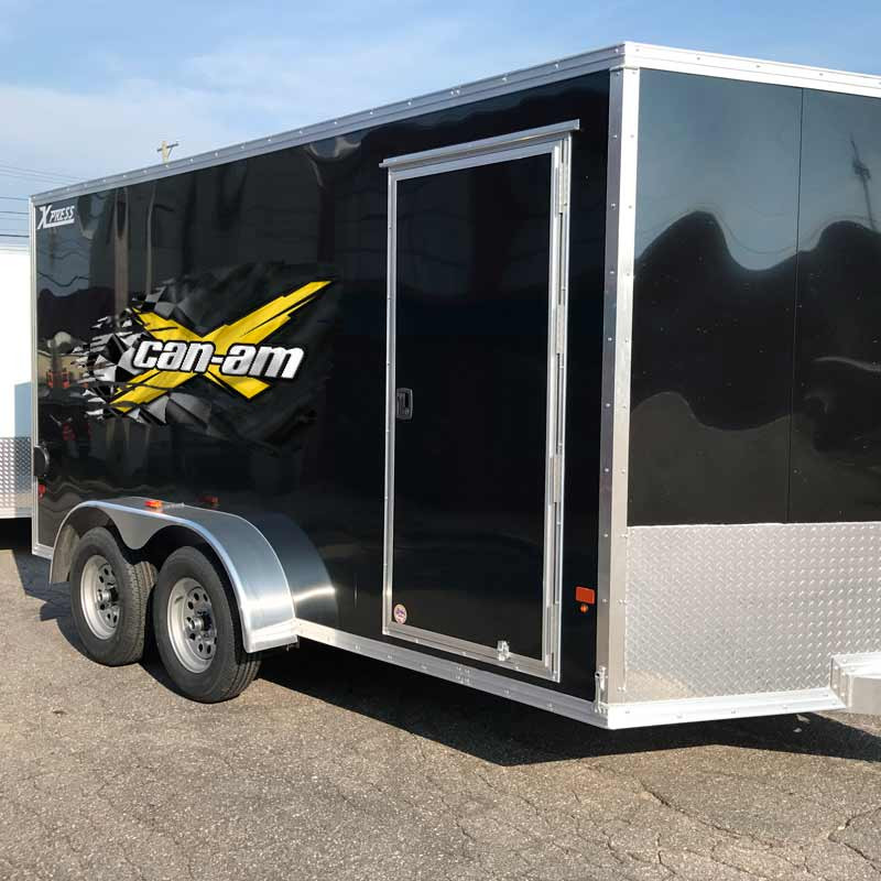 Can-Am Racing Checkered Flag Decal Set