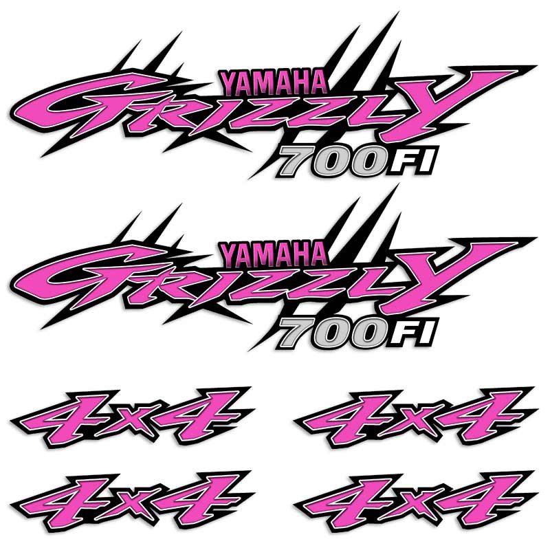 Yamaha Grizzly 700FI ATV 4x4 Decal Set