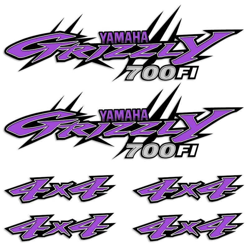 Yamaha Grizzly 700FI ATV 4x4 Decal Set