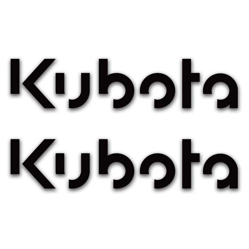 Kubota Construction Boom Engine Decal Set