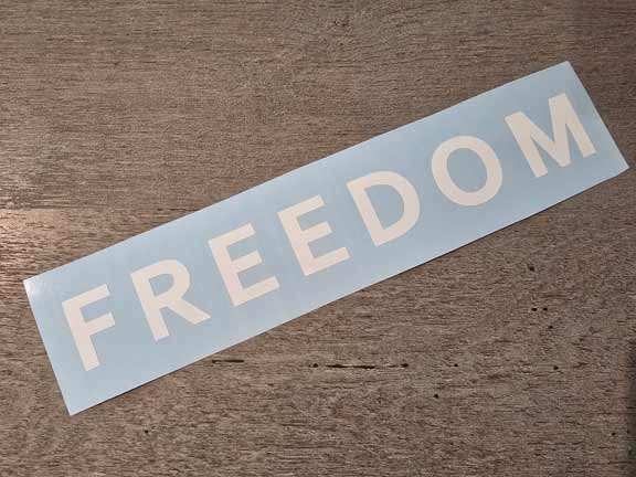 FREEDOM Charlie Kirk Inspired Faith USA Patriot Sticker