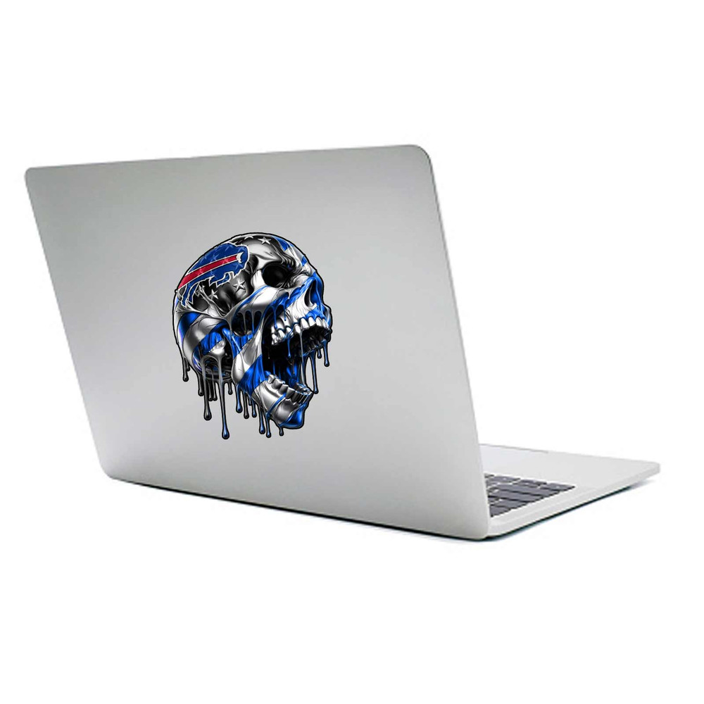 Buffalo Bills Drip Skull Decal