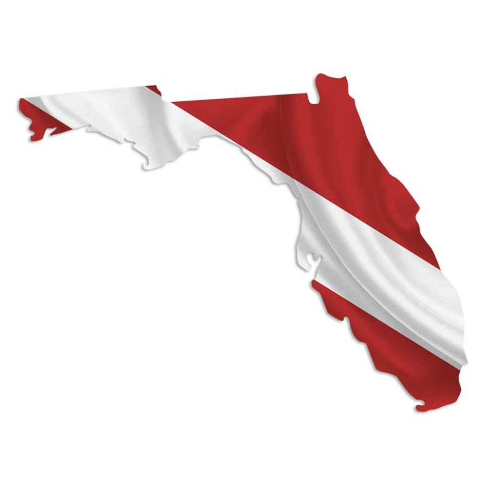 Florida State Dive Flag Scuba Decal