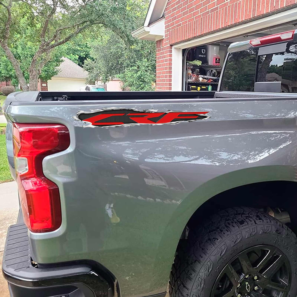 Honda CRF Torn Metal Motocross Decal Set