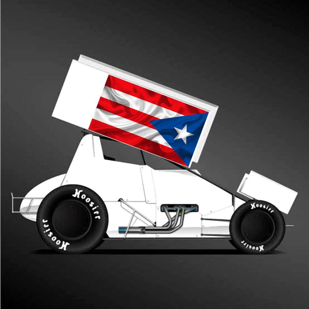 Puerto Rico Flag Island Decal