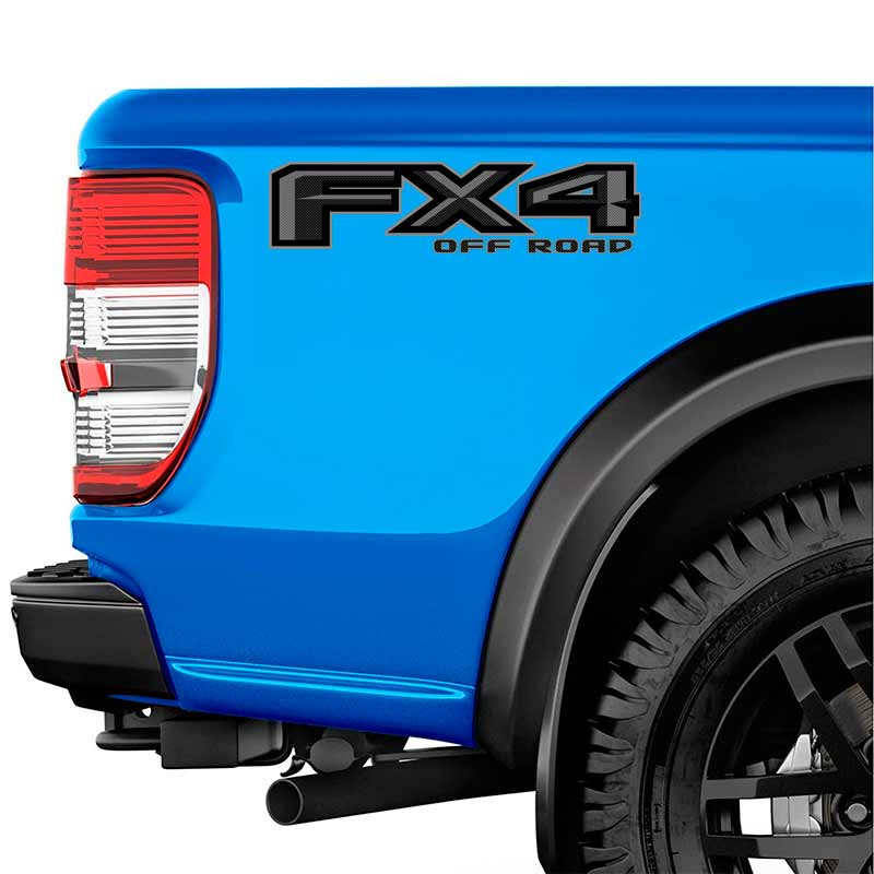 Ford FX4 Carbon Stealth Black Decal Set