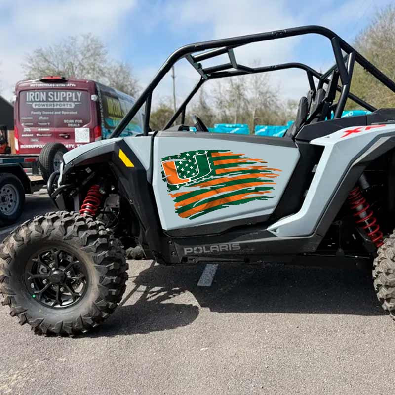 Miami Hurricanes Decal Flag Set