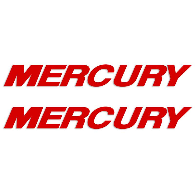 Mercury Outboards Script Decal Set