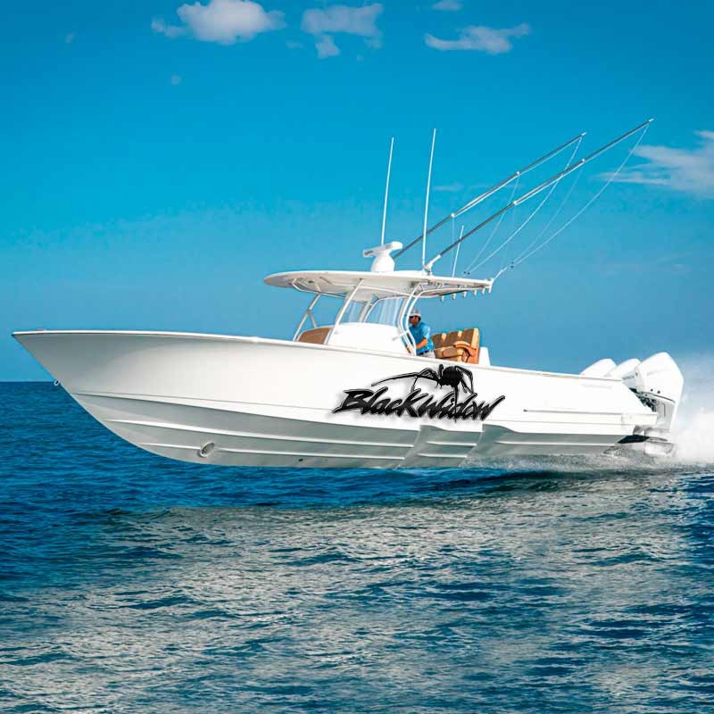 Black Widow Spider Carbon Fiber Decal Set