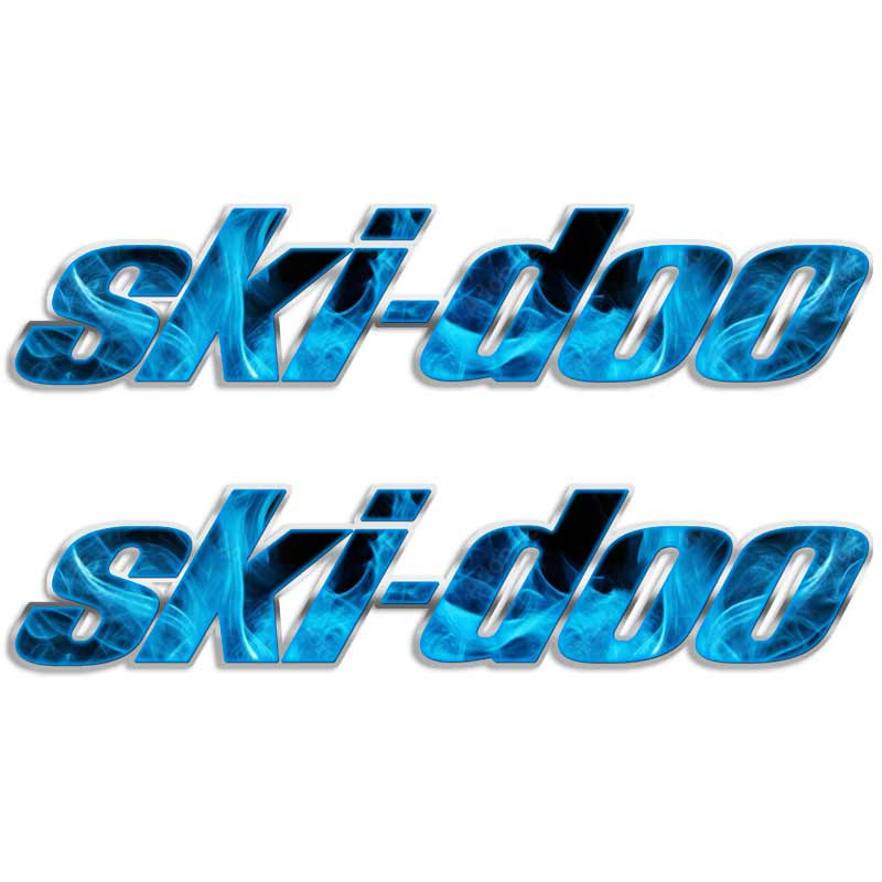 Ski-Doo Flames Logo Snowmobile Decal Set