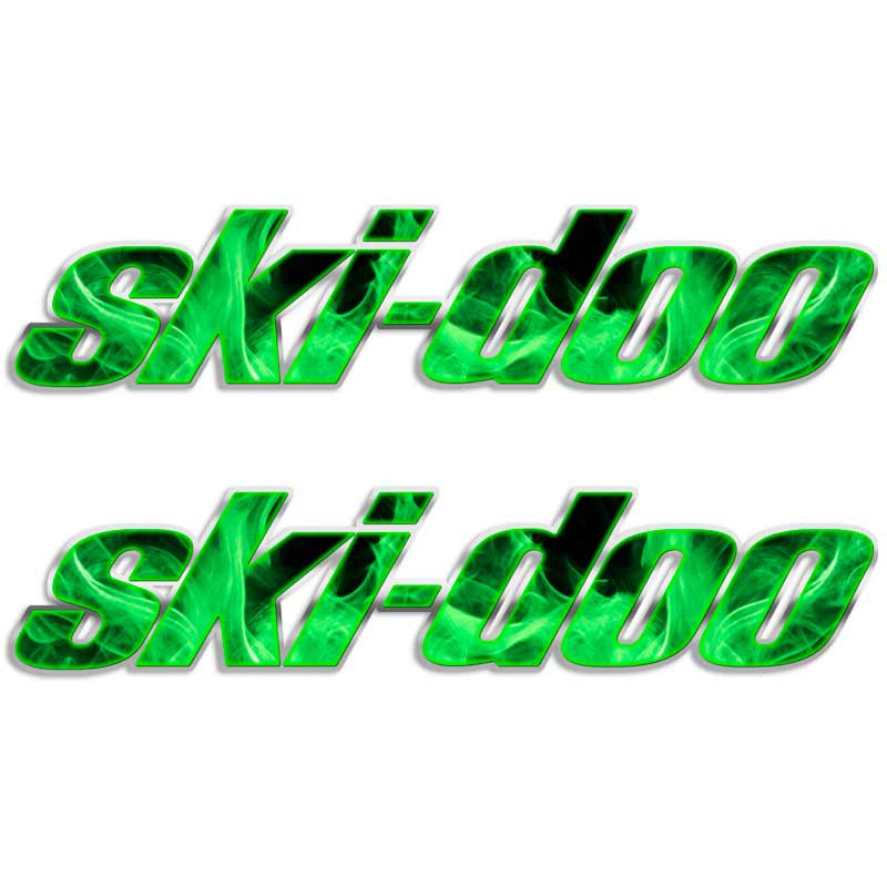 Ski-Doo Flames Logo Snowmobile Decal Set