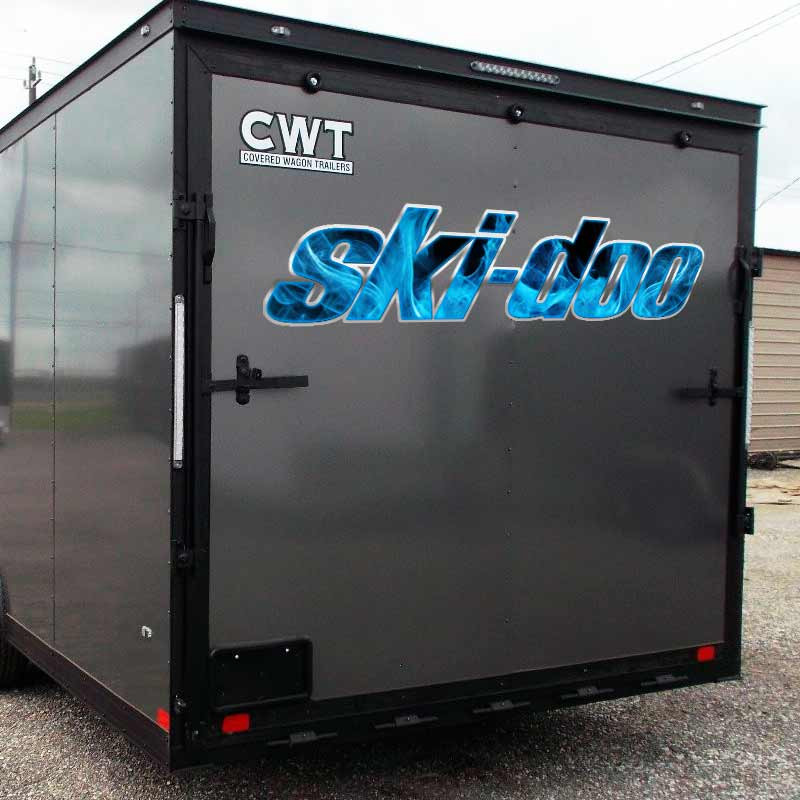 Ski-Doo Flames Logo Snowmobile Decal Set