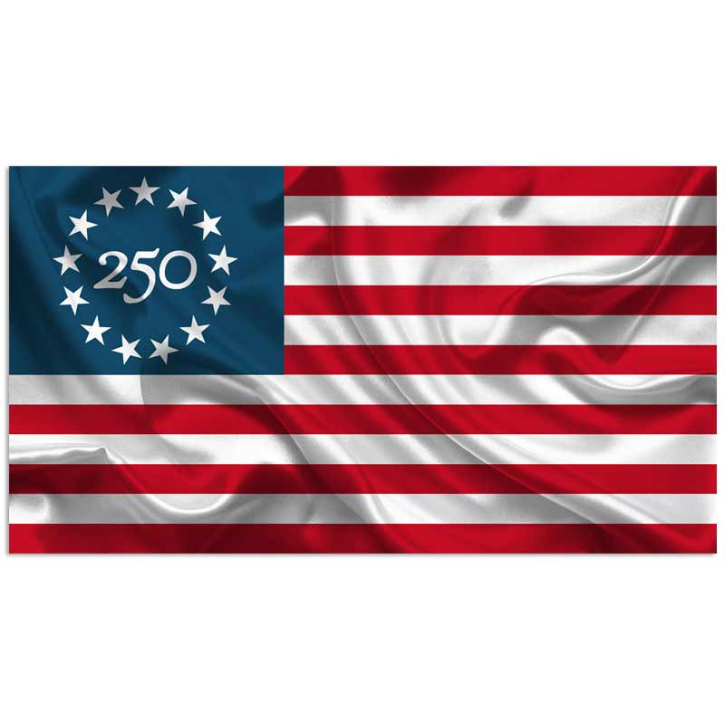 American Flag 250th Anniversary Betsy Ross Decal