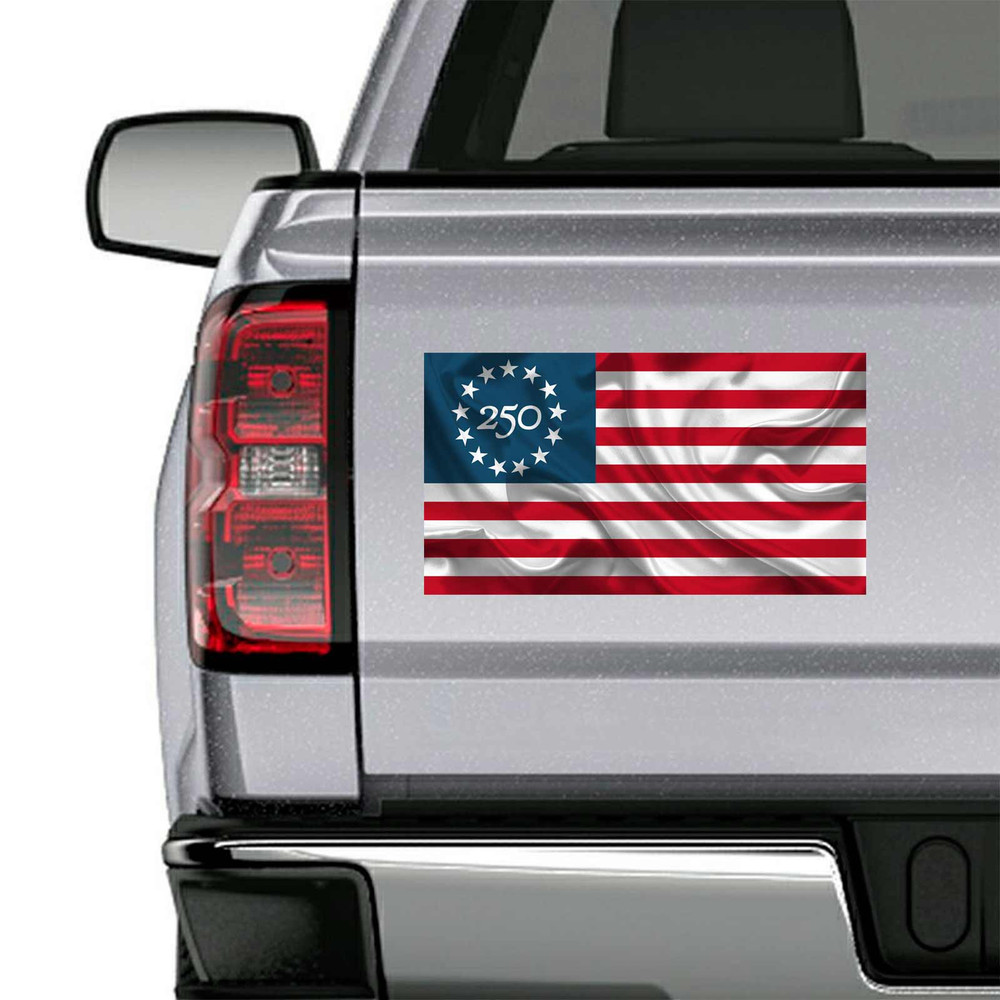American Flag 250th Anniversary Betsy Ross Decal