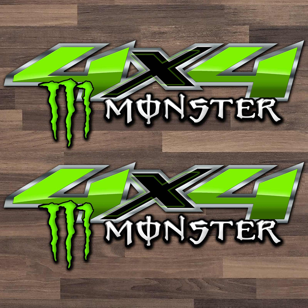 4x4 Chevy Silverado Monster Claw Truck Decal Set