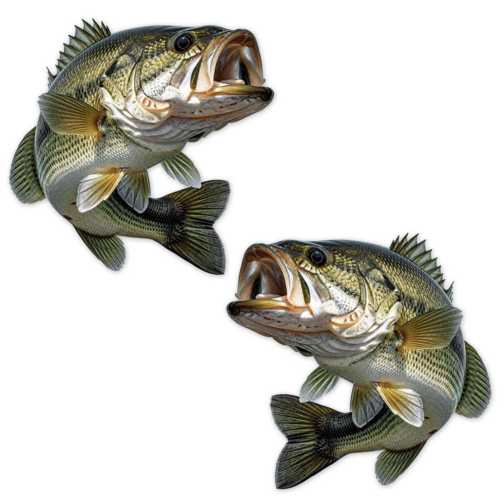 Largemouth Bass Swoop Fishing Decal Set