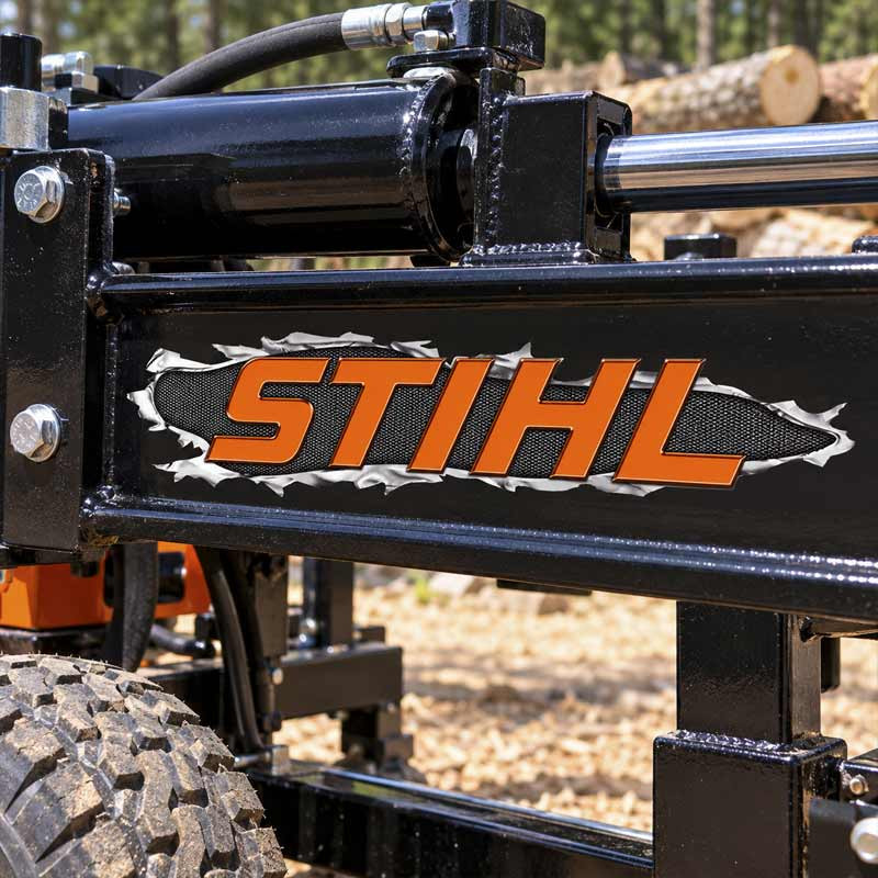 STIHL Ripped Metal Power Equipment Decal Set