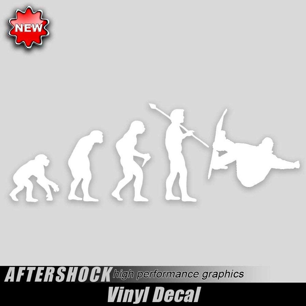 Snowboarding Evolution Sticker