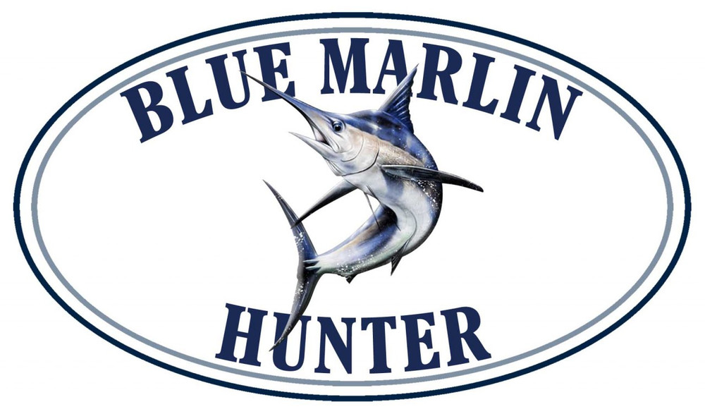 Blue Marlin Fish Hunter Sticker