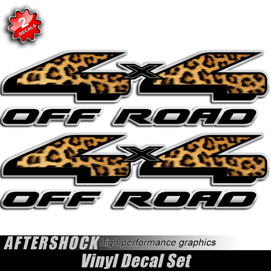 4x4 Wild Leopard Decals