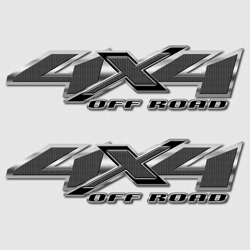 4x4 Carbon Fiber Shadow X Truck Decals
