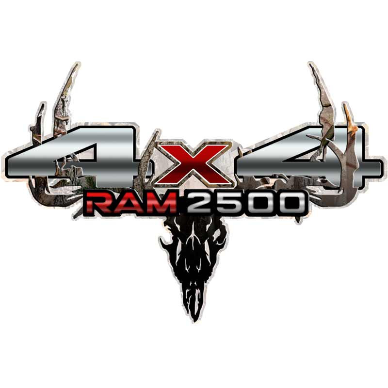 Ram 2500 4x4 Camo Skull Truck Decals