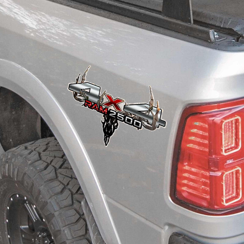 Ram 2500 4x4 Camo Skull Truck Decals