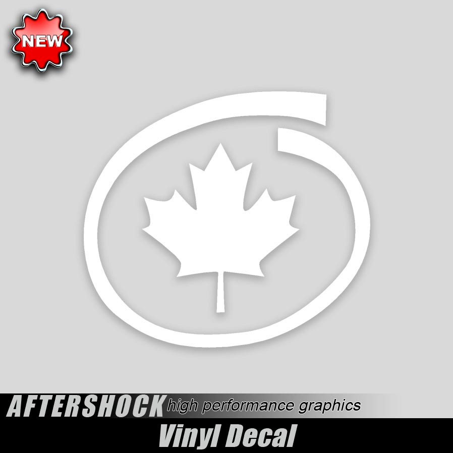 Canadian Maple Leaf Decal Inside Swirl
