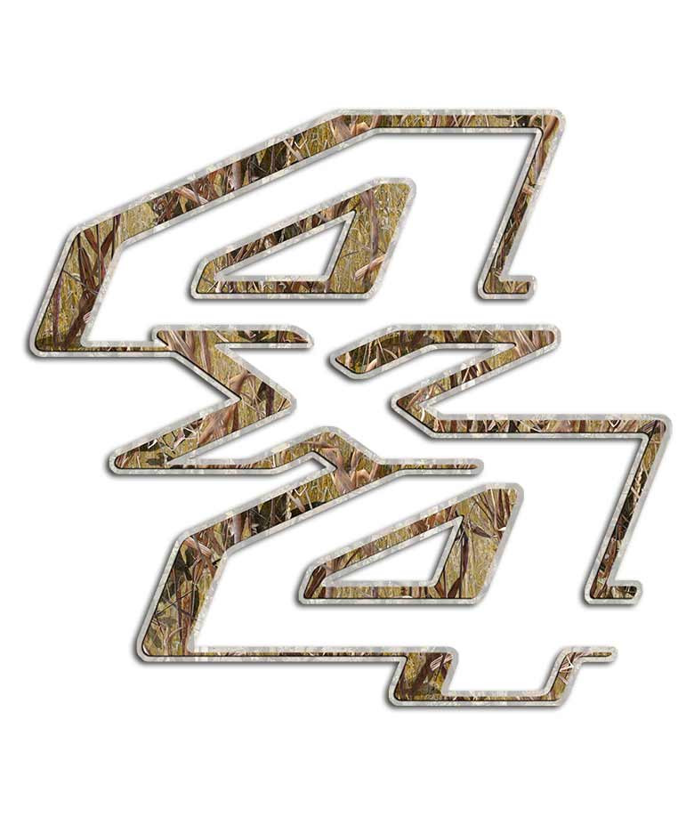 F-250 Max Grass Camo Sticker Set