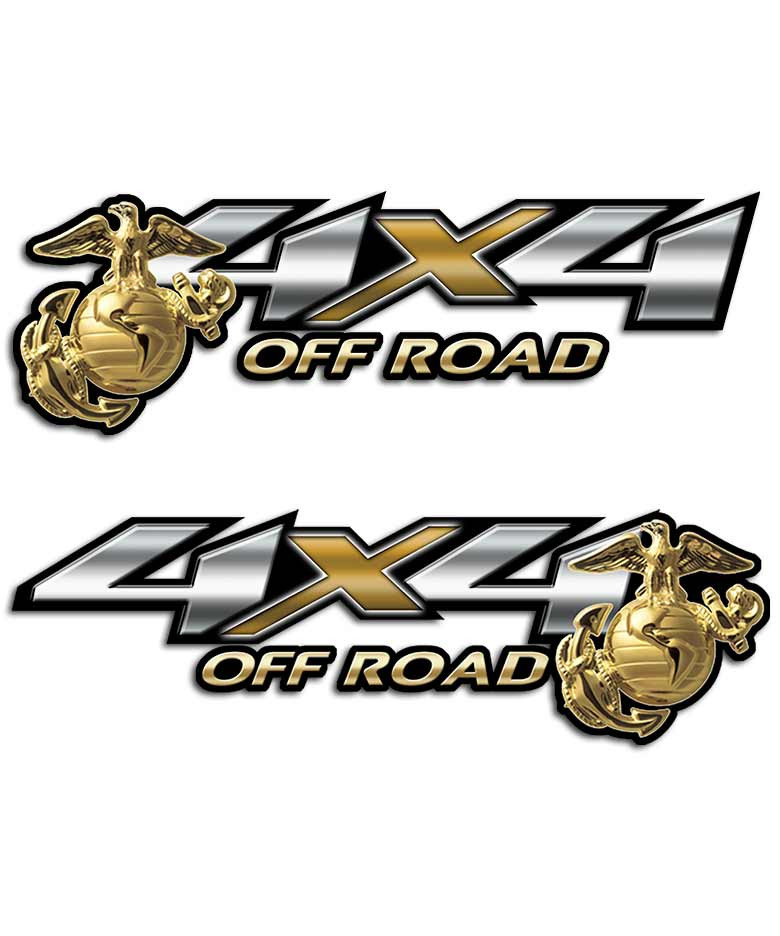 Marines 4x4 Off Road Sticker set