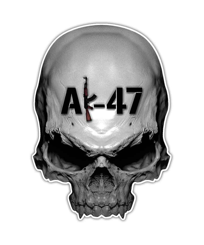 AK-47 Skull Sticker - Aftershock Decals