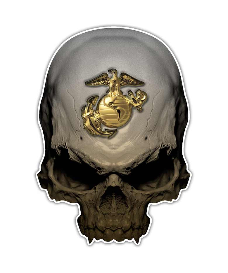 Marines Military Skull Sticker
