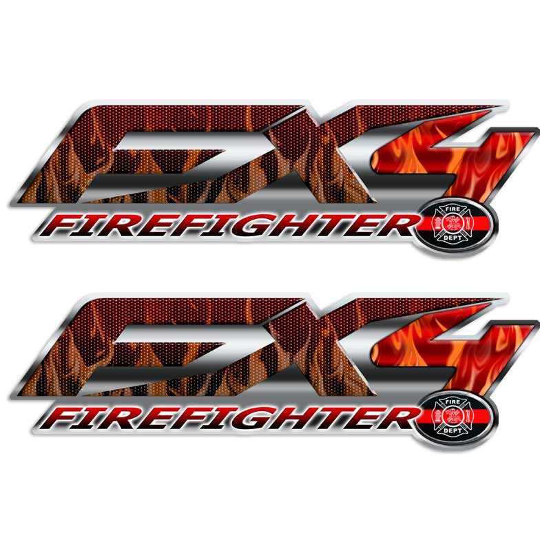 Ford FX4 Firefighter Sticker set