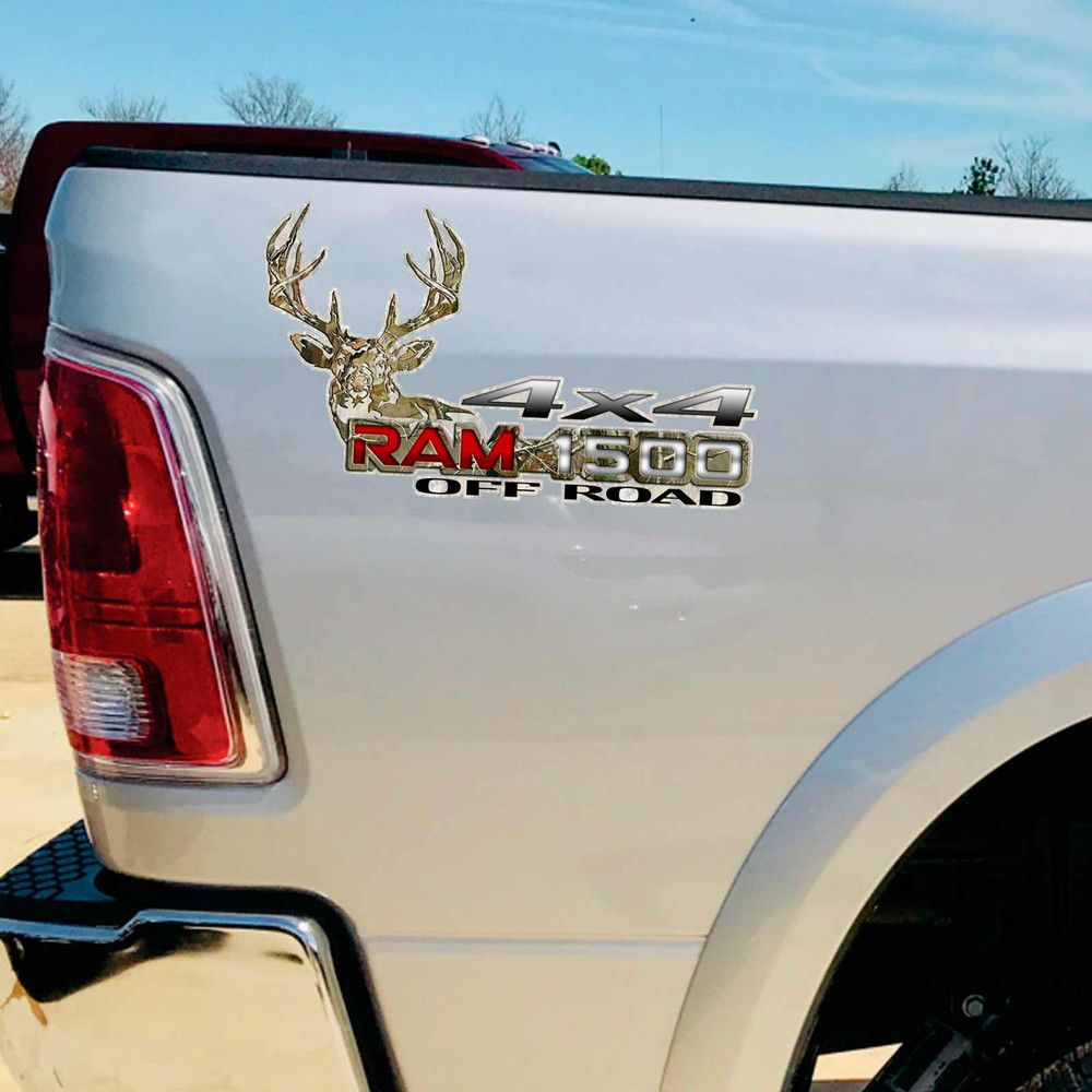 Dodge Ram 1500 4x4 Camo Deer Decal Set