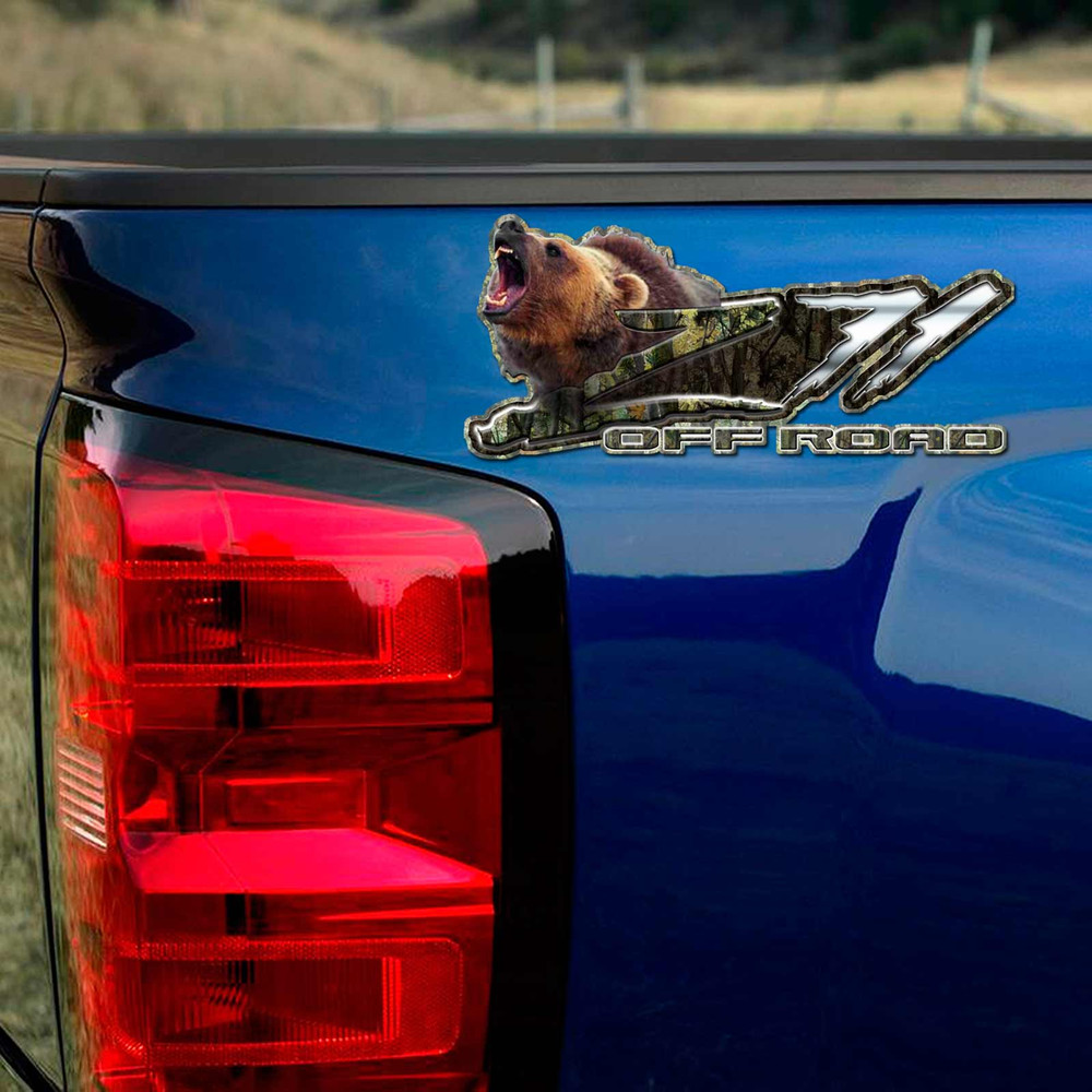 Z71 Grizzly Bear Camouflage Silverado Decals