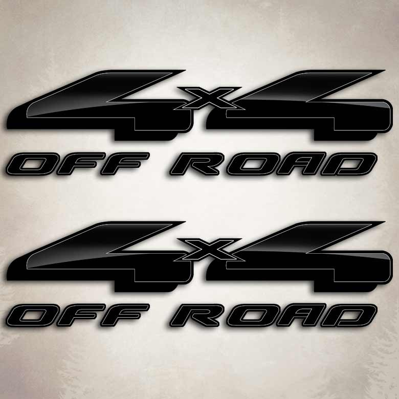 Black Edition F-150 Ford 4x4 Decals
