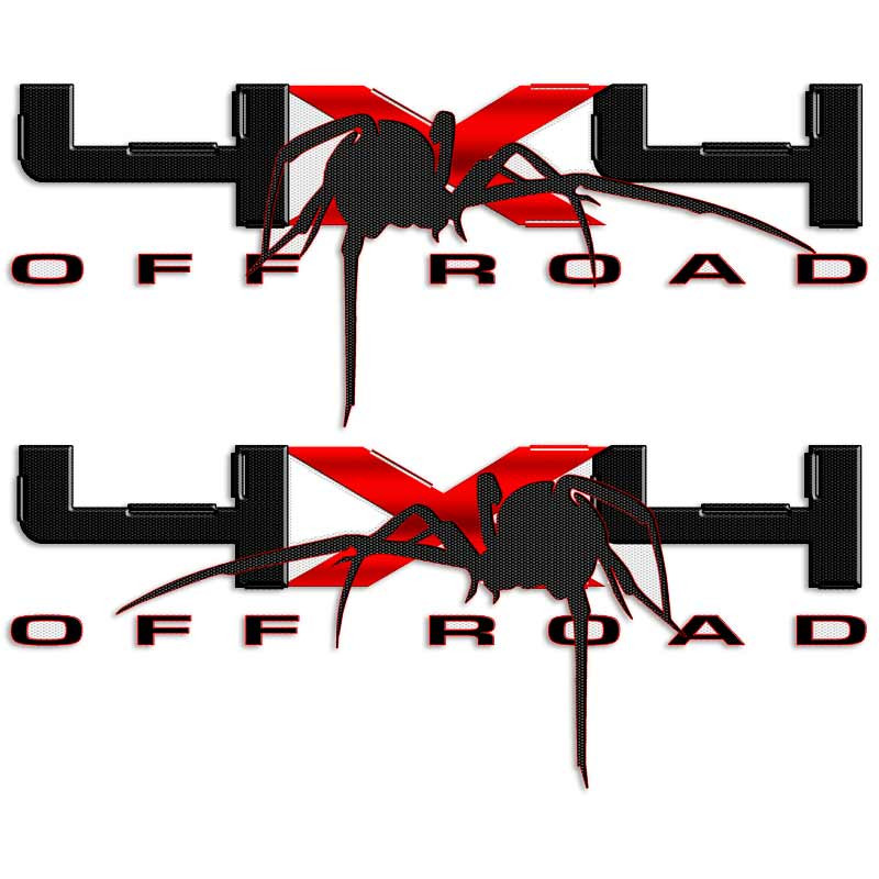 4x4 Black Widow F-150 Spider Decals