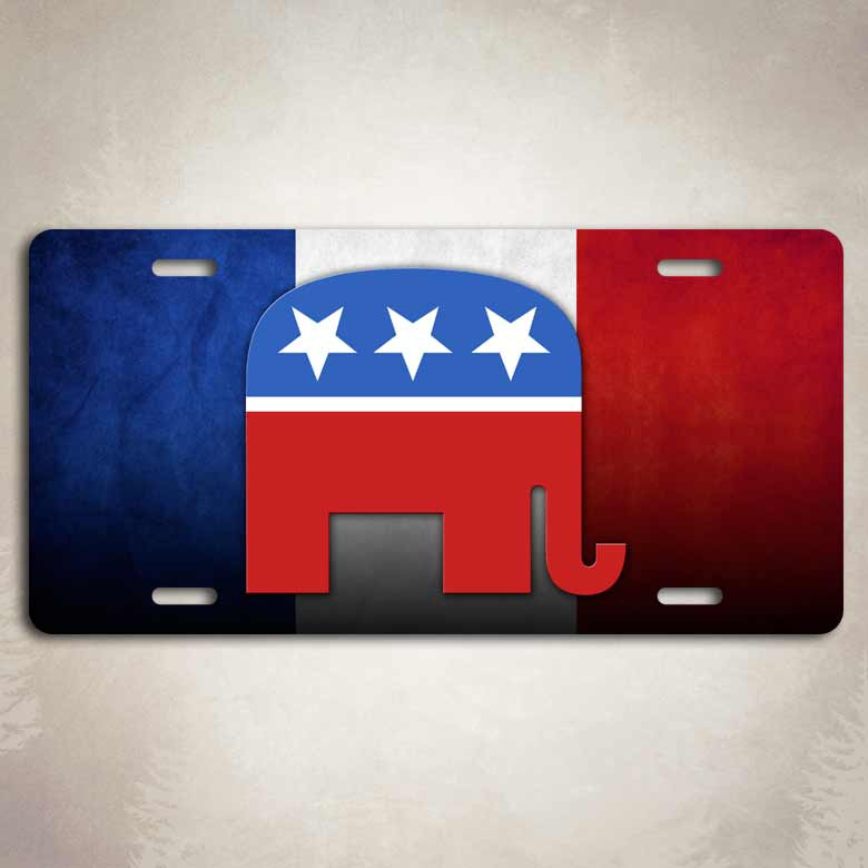 Republican GOP Elephant License Plate