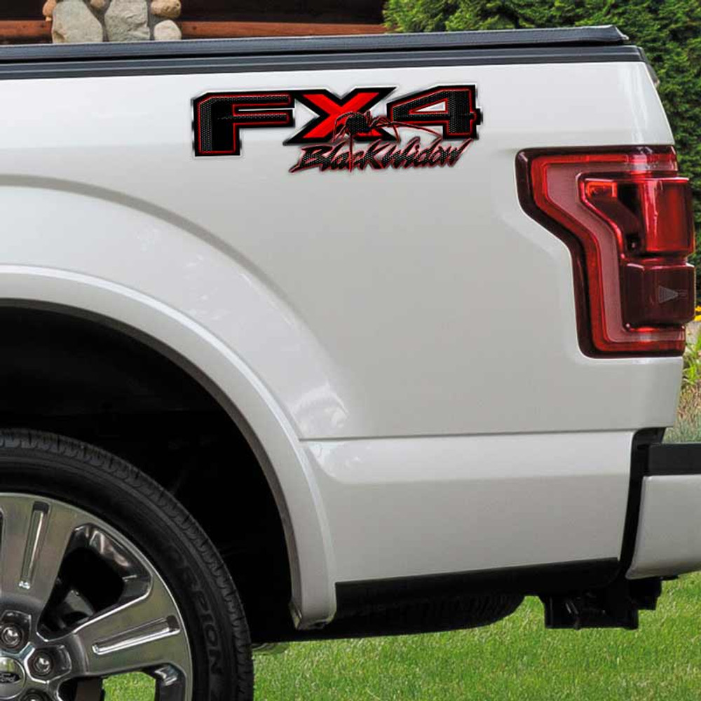 Black Widow Spider FX4 Truck Decal Set