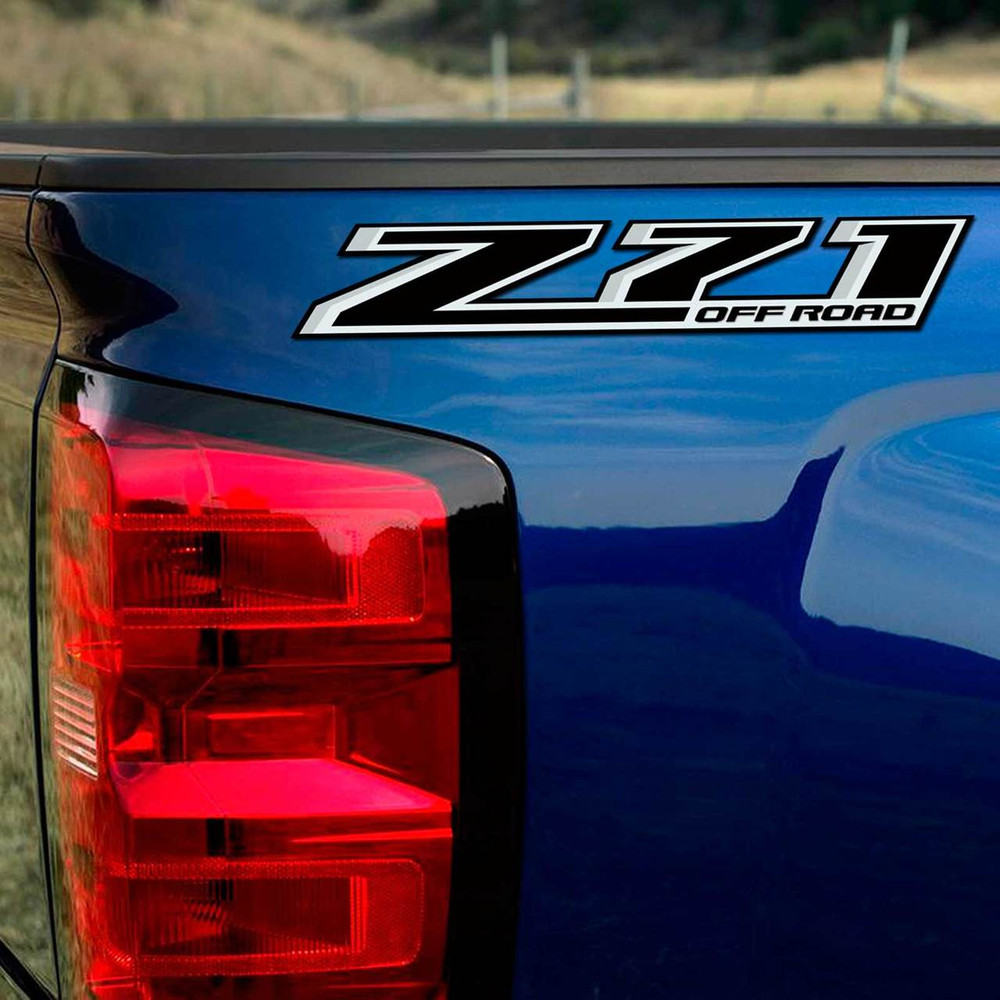 Silverado Z71 Off Road Black Truck Decal Set 2014-2026