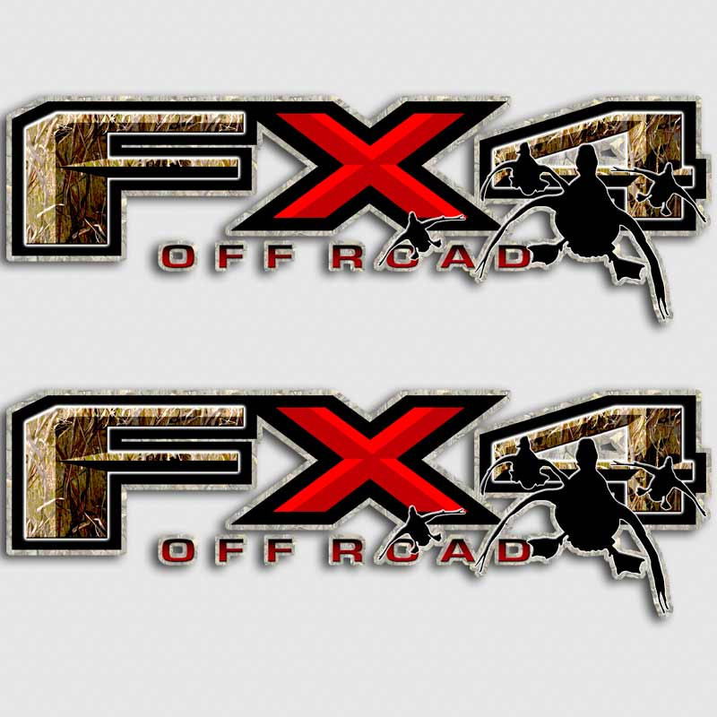 Duck Hunting FX4 Camouflage Truck Decals