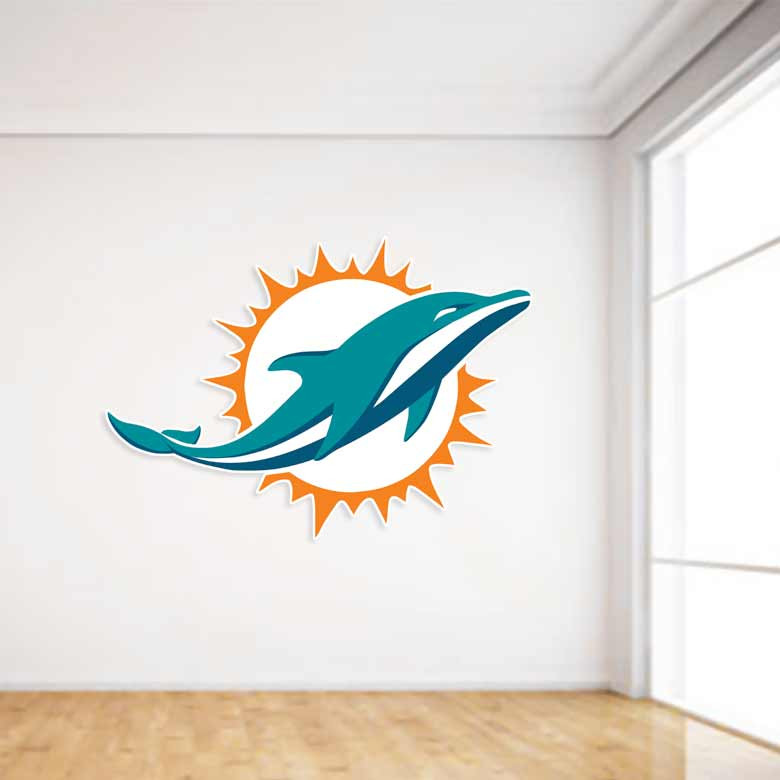 Miami Dolphins Football Wall Decal