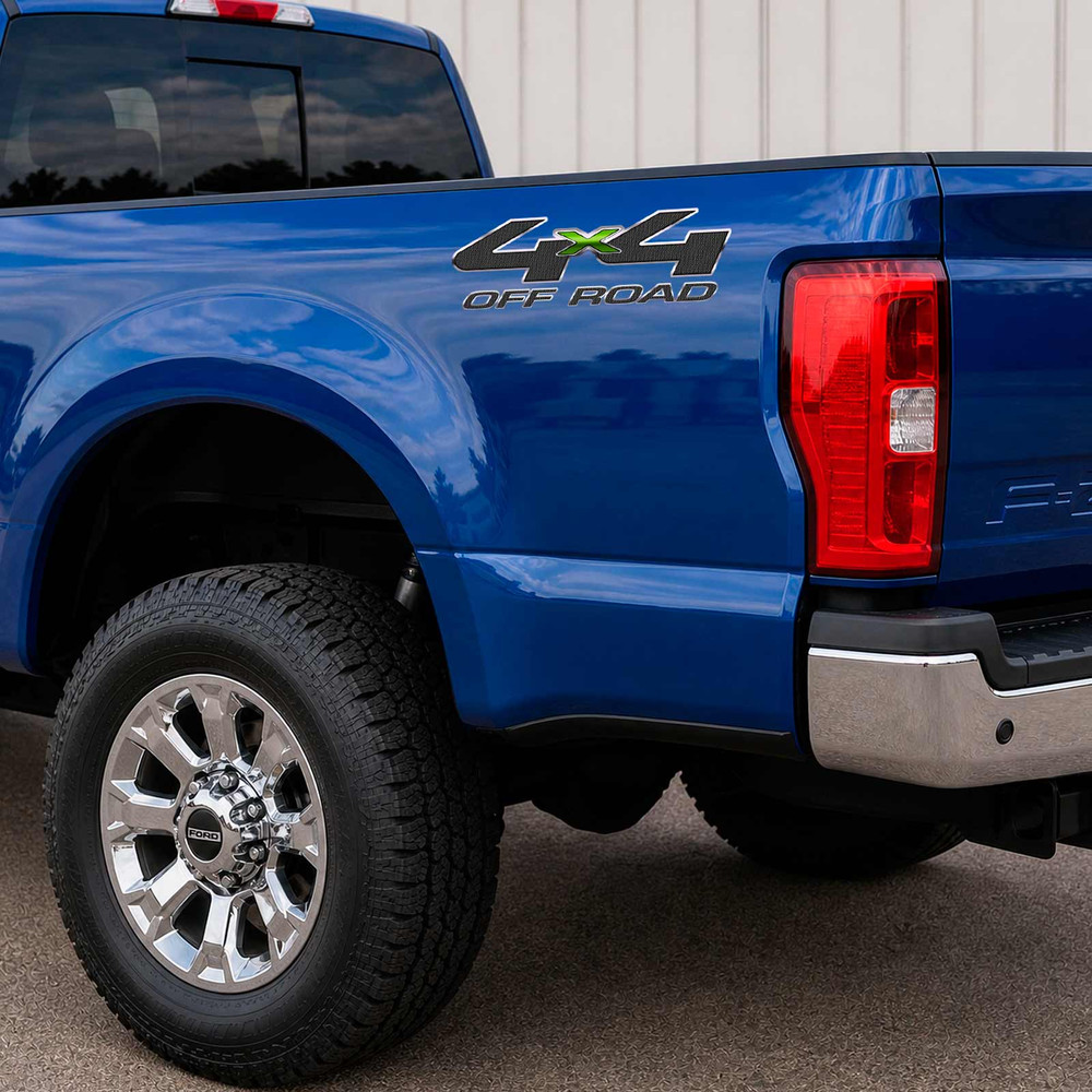 Ford F-250 4x4 Carbon Fiber Off Road Decal Set