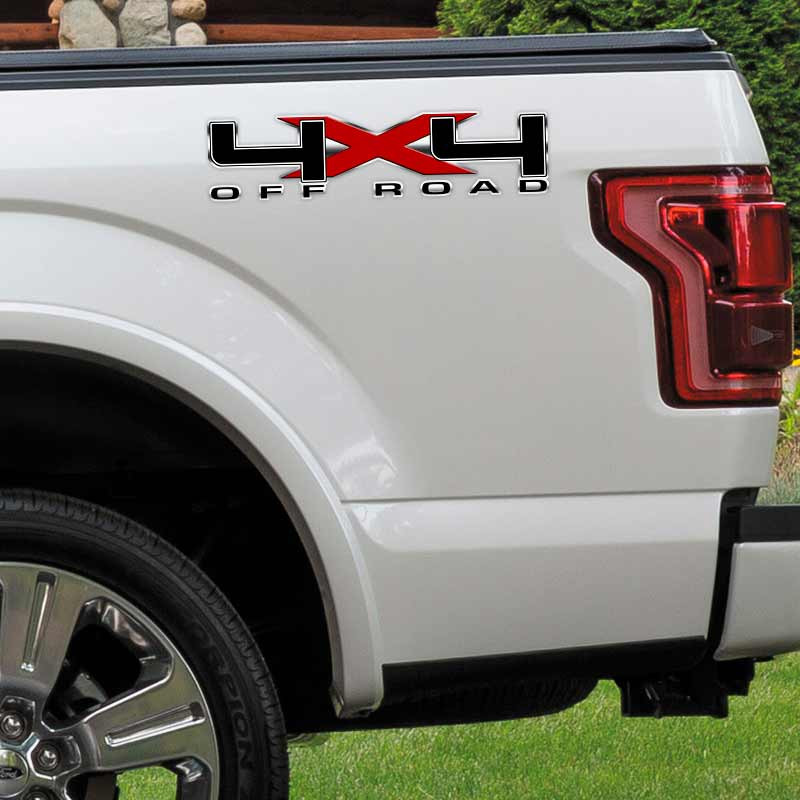 Black Red X F-150 Ford 4x4 Truck Decals